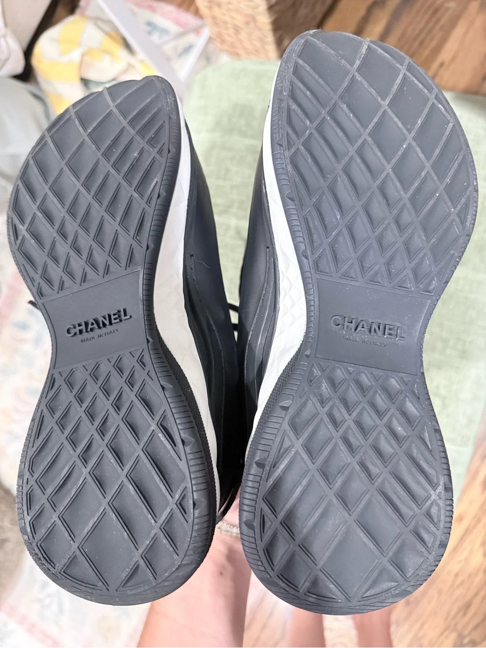 CHANEL platform sneakers